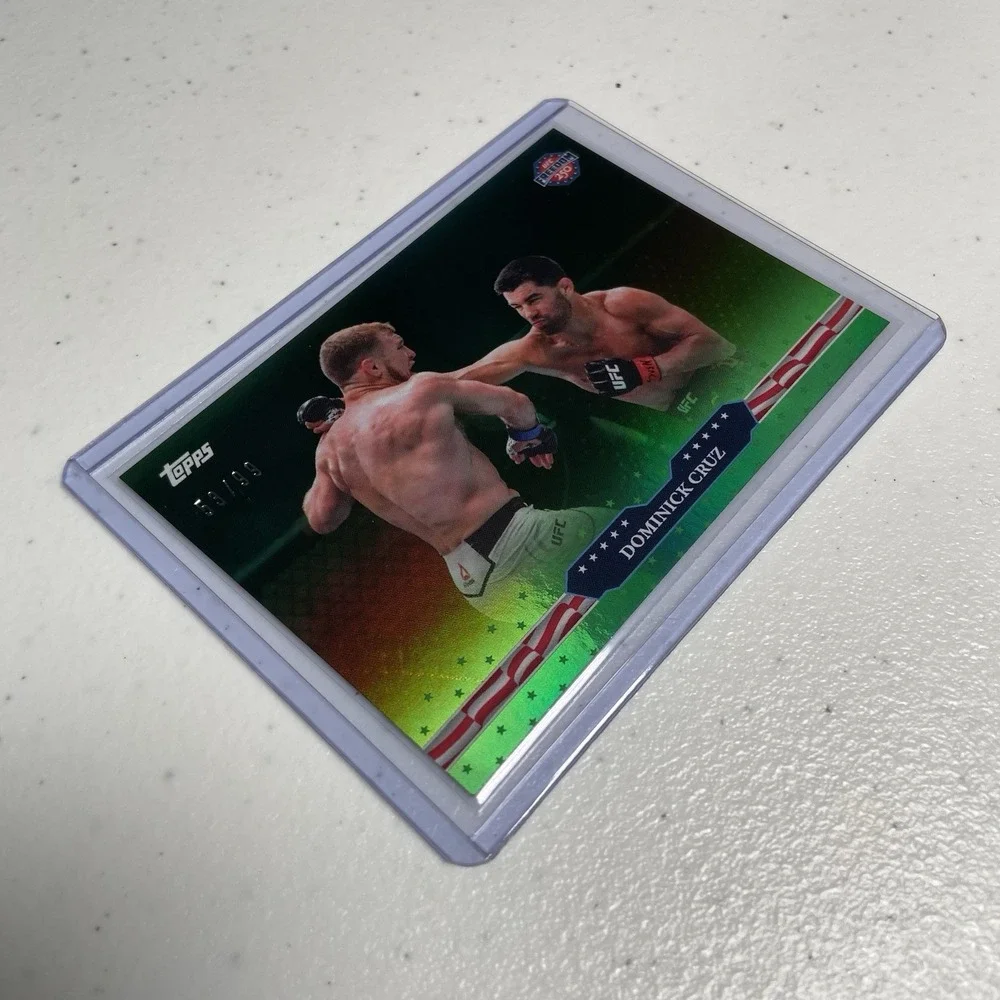 Topps 2026 UFC Freedom 250 - Dominick Cruz /99 Green Foil Parallel #9 Base